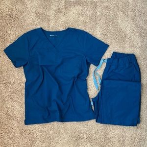 Medelita Scrub Top | Navy Blue | Size Small